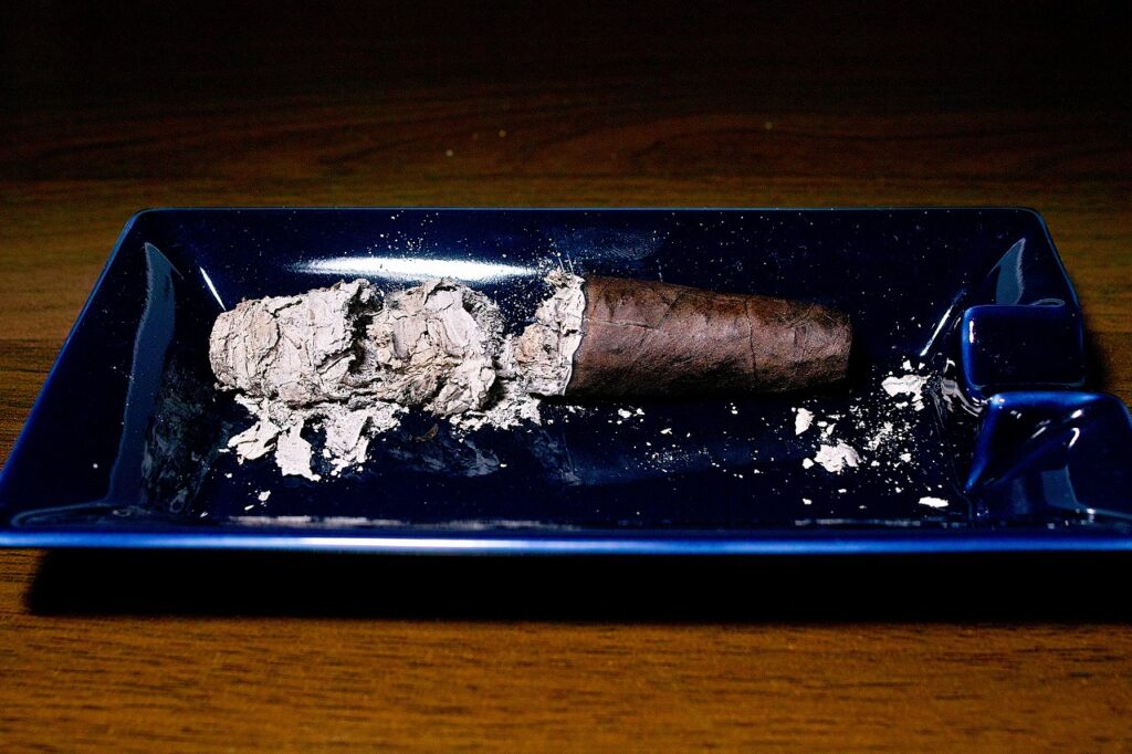 マカヌード マデューロ ディプロマット/Macanudo Maduro Diplomat Cigar Review|葉巻/シガー初心者の喫煙レビューブログ|喫煙終了後ファイナルアッシュ
