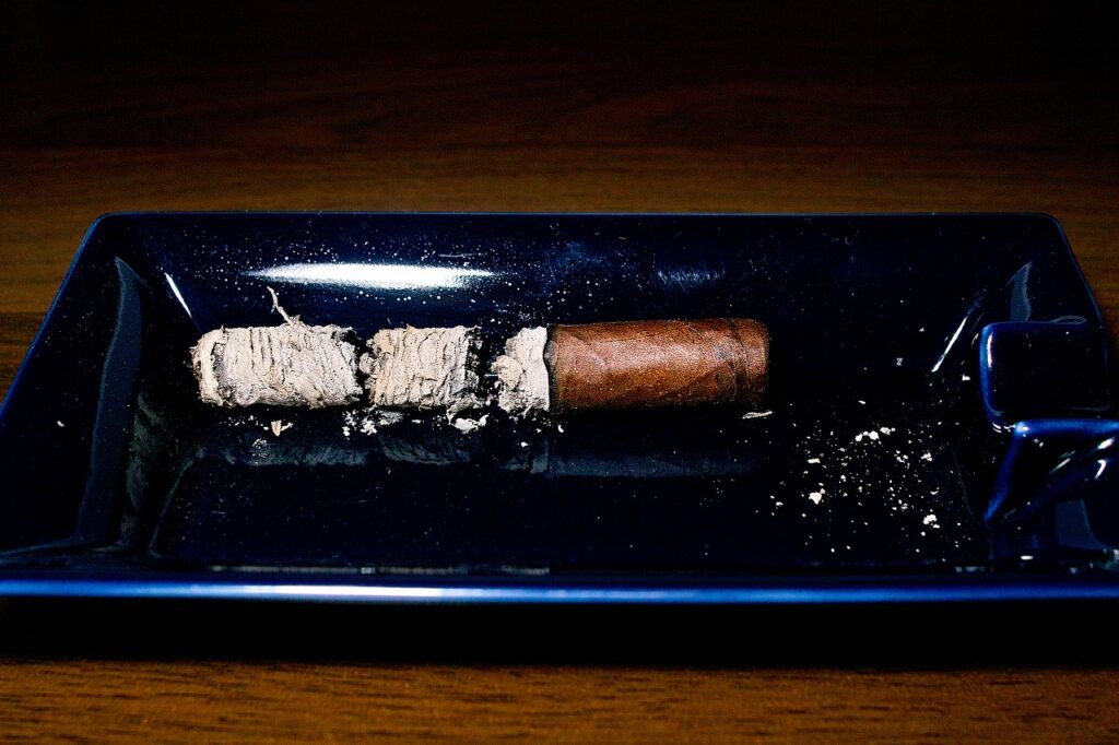 タトゥアヘ ペティカサドレス/Tatuaje Petit Cazadores Reserva Cigar Review|葉巻/シガー初心者の喫煙レビューブログ|喫煙終了後ファイナルアッシュ