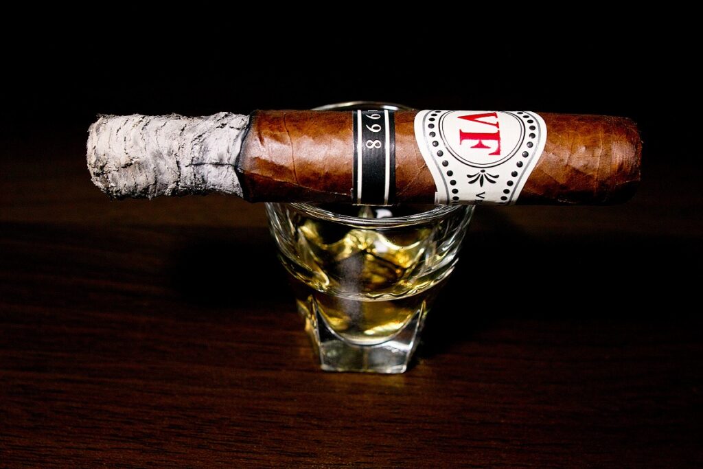 ベガフィナ 1998 52/VegaFina 1998 VF52 Cigar Review|葉巻/シガー初心者の喫煙レビューブログ|喫煙序盤の終わり頃ファーストサード