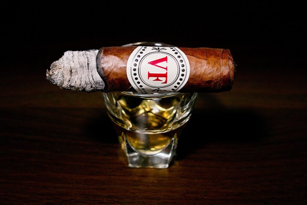 ベガフィナ 1998 52/VegaFina 1998 VF52 Cigar Review|葉巻/シガー初心者の喫煙レビューブログ|喫煙中盤の終わり頃セカンドサード