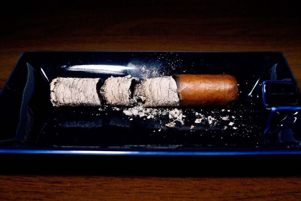 A.J. フェルナンデス エンクラーベ ハバノ ロブスト/A.J. Fernandez Enclave Habano Robusto Cigar Review｜葉巻/シガー初心者の喫煙レビューブログ｜喫煙終了後ファイナルアッシュ