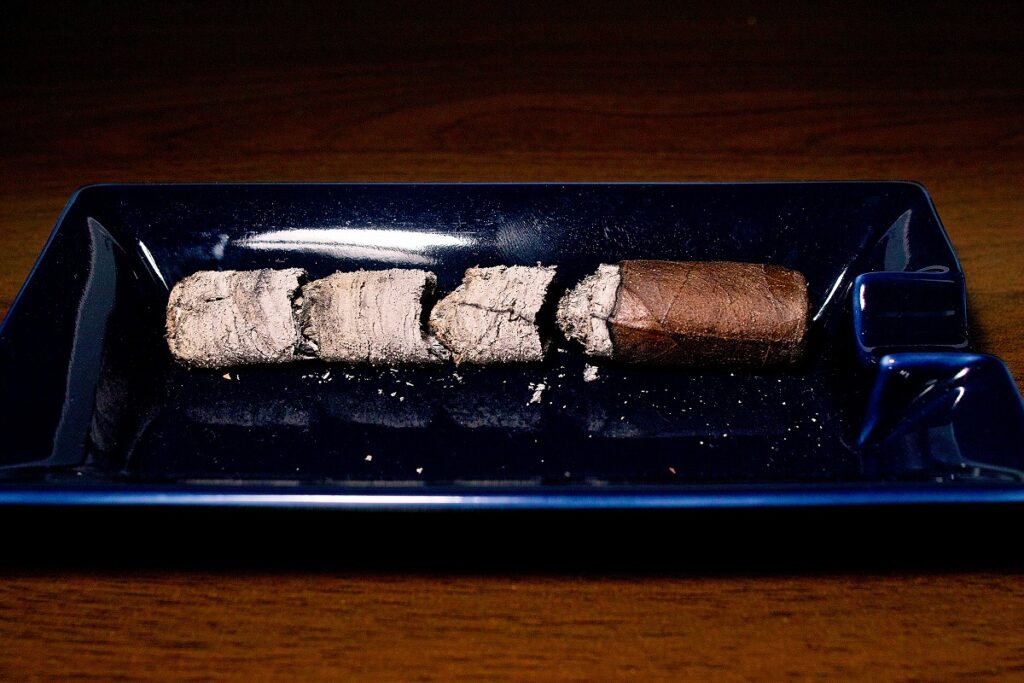 オリバ セリー V メラニオ マデューロ ロブスト/Oliva Serie V Melanio Maduro Robusto Cigar Review｜葉巻/シガー初心者の喫煙レビューブログ｜喫煙終了後ファイナルアッシュ