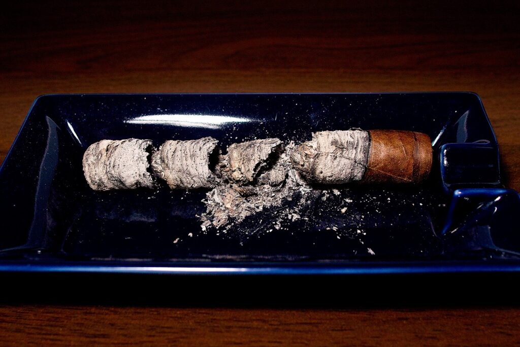 マイファーザー ラ オプレンシア ロブスト/My Father La Opulencia Robusto Cigar Review|葉巻/シガー初心者の喫煙レビューブログ|喫煙終了後ファイナルアッシュ