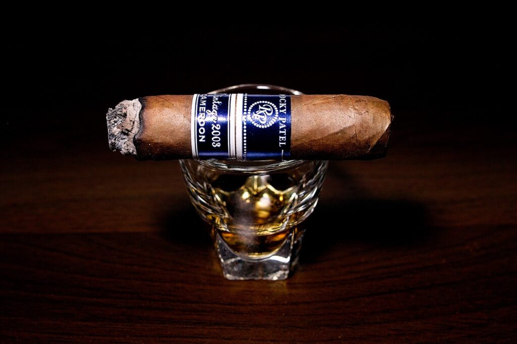 ロッキーパテル ヴィンテージ 2003 ロブスト/Rocky Patel Vintage 2003 Cameroon Robusto Cigar Review｜葉巻/シガー初心者の喫煙レビューブログ｜喫煙中盤セカンドサード