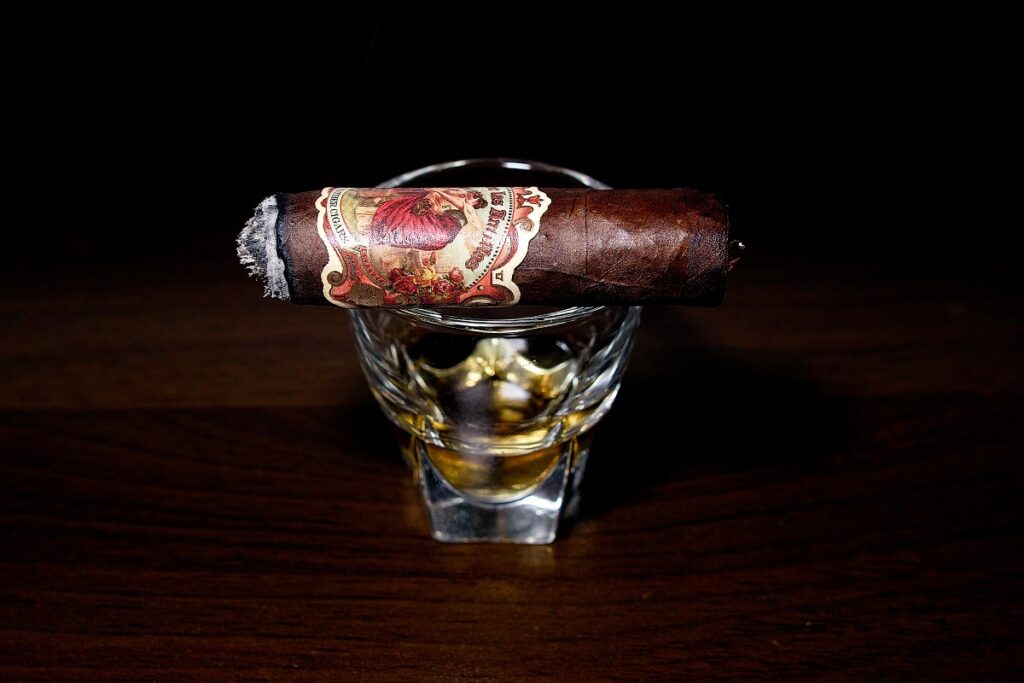 マイファーザー フロール デ ラス アンティラス マデューロ コロナ/My Father Flor de las Antillas Maduro Corona Cigar Review｜葉巻/シガー初心者の喫煙レビューブログ｜喫煙中盤の終わり頃セカンドサード
