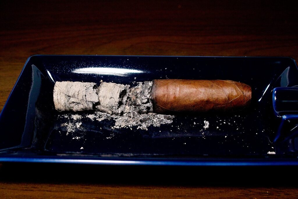 ブリックハウス ショートトルペード/Brick House Classic Short Torpedo Cigar Review|葉巻/シガー初心者の喫煙レビューブログ|喫煙終了後ファイナルアッシュ