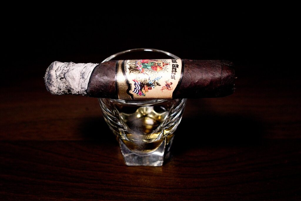 A.J. フェルナンデス ベージャ アルテス マデューロ ロブスト/A.J. Fernandez Bellas Artes Maduro Robusto Cigar Review|葉巻/シガー初心者の喫煙レビューブログ|喫煙中盤の終わり頃セカンドサード