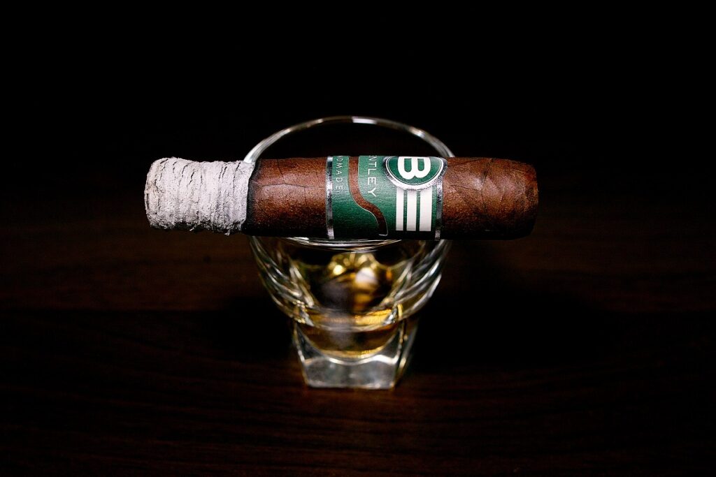 ベントレー・ハーフコロナ/Bentley Half Corona Cigar Review｜葉巻/シガー初心者の喫煙レビューブログ｜喫煙序盤の終わり頃ファーストサード
