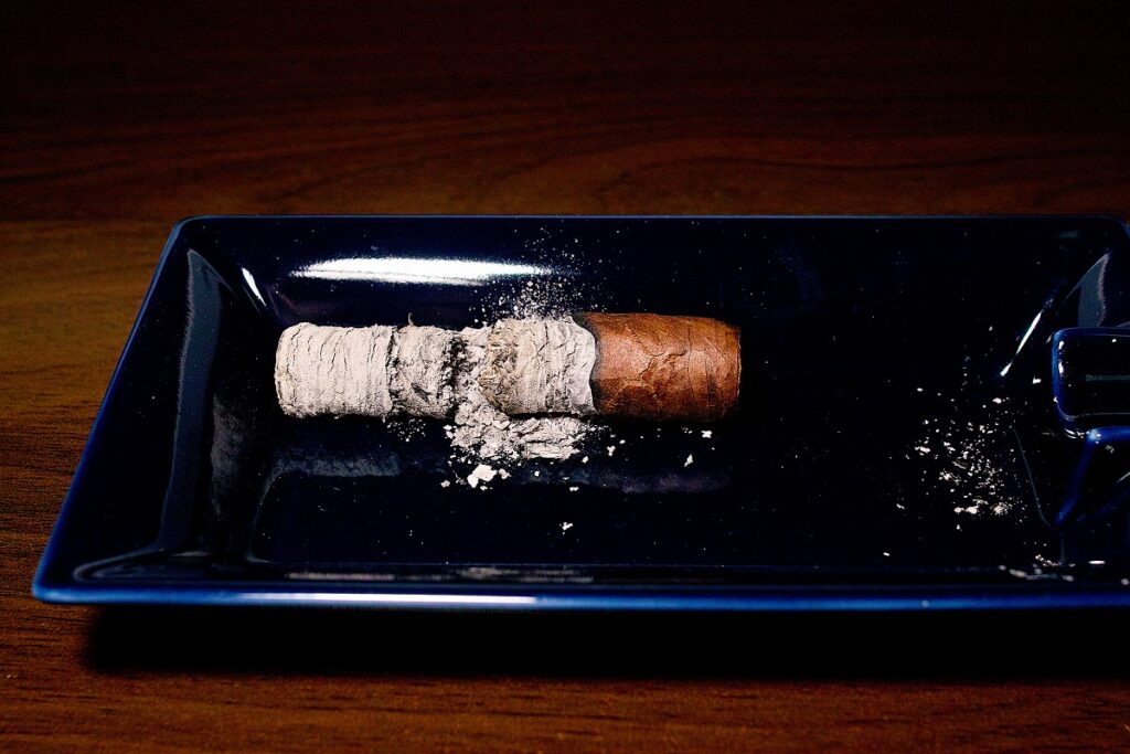 ベントレー・ハーフコロナ/Bentley Half Corona Cigar Review｜葉巻/シガー初心者の喫煙レビューブログ｜喫煙終了後ファイナルアッシュ