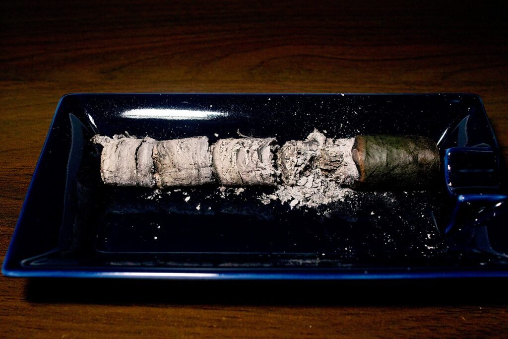 ペルドモ リザーブ 10th アニバーサリー マデューロ エピキュア/Perdomo Reserve 10th Anniversary Maduro Epicure Cigar Review｜葉巻/シガー初心者の喫煙レビューブログ｜喫煙終了後ファイナルアッシュ