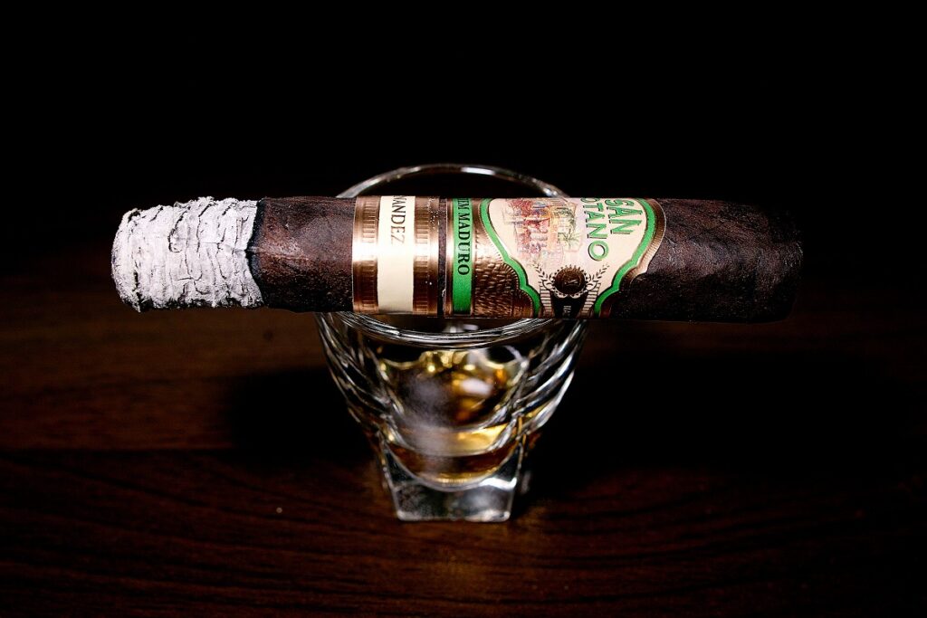A.J. フェルナンデス サンロターノ マデューロ ロブスト/A.J. Fernandez San Lotano Requiem Maduro Robusto Cigar Review|葉巻/シガー初心者の喫煙レビューブログ|喫煙序盤の終わり頃ファーストサード