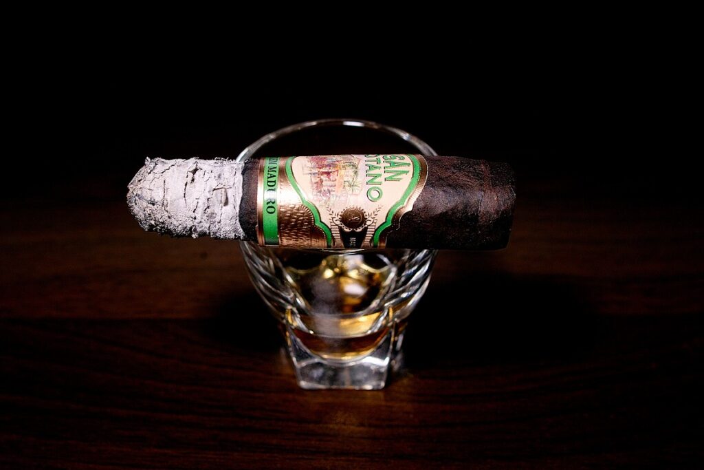 A.J. フェルナンデス サンロターノ マデューロ ロブスト/A.J. Fernandez San Lotano Requiem Maduro Robusto Cigar Review|葉巻/シガー初心者の喫煙レビューブログ|喫煙中盤の終わり頃セカンドサード