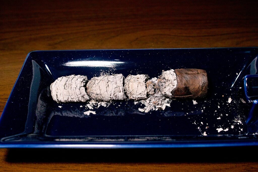 A.J. フェルナンデス サンロターノ マデューロ ロブスト/A.J. Fernandez San Lotano Requiem Maduro Robusto Cigar Review|葉巻/シガー初心者の喫煙レビューブログ|喫煙終了後ファイナルアッシュ