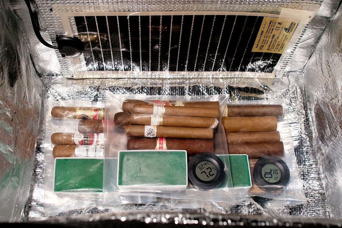 葉巻/シガーの自家製発酵器熟成