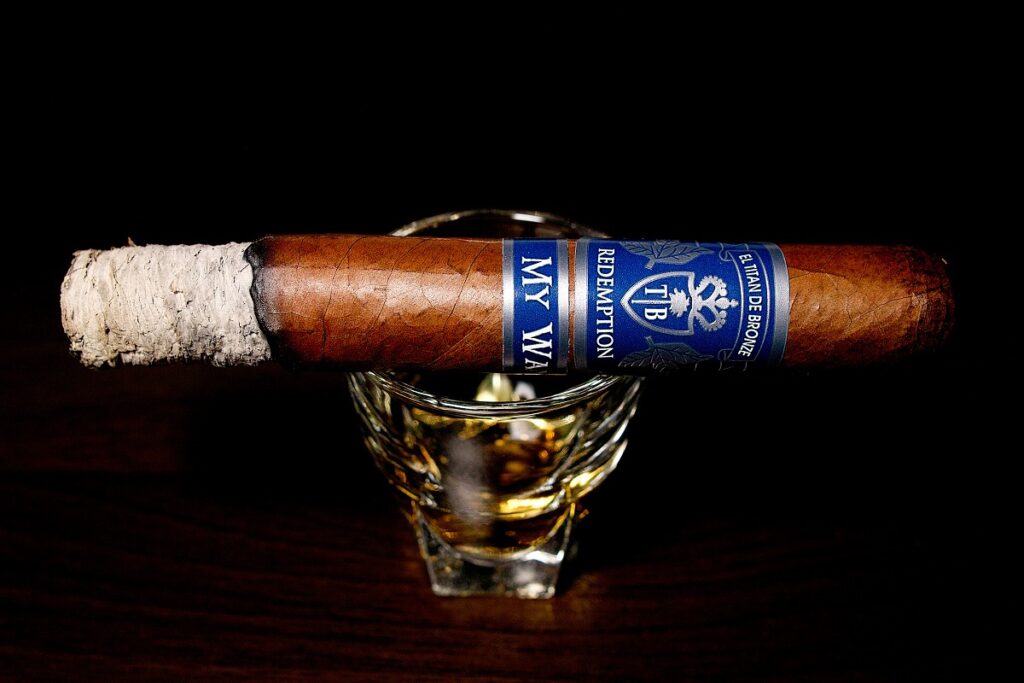 エル・タイタン・デ・ブロンズ レデンプション マイウェイ トロ/El Titan de Bronze Redemption My Way Toro Cigar Review|葉巻/シガー初心者の喫煙レビューブログ|喫煙序盤の終わり頃ファーストサード