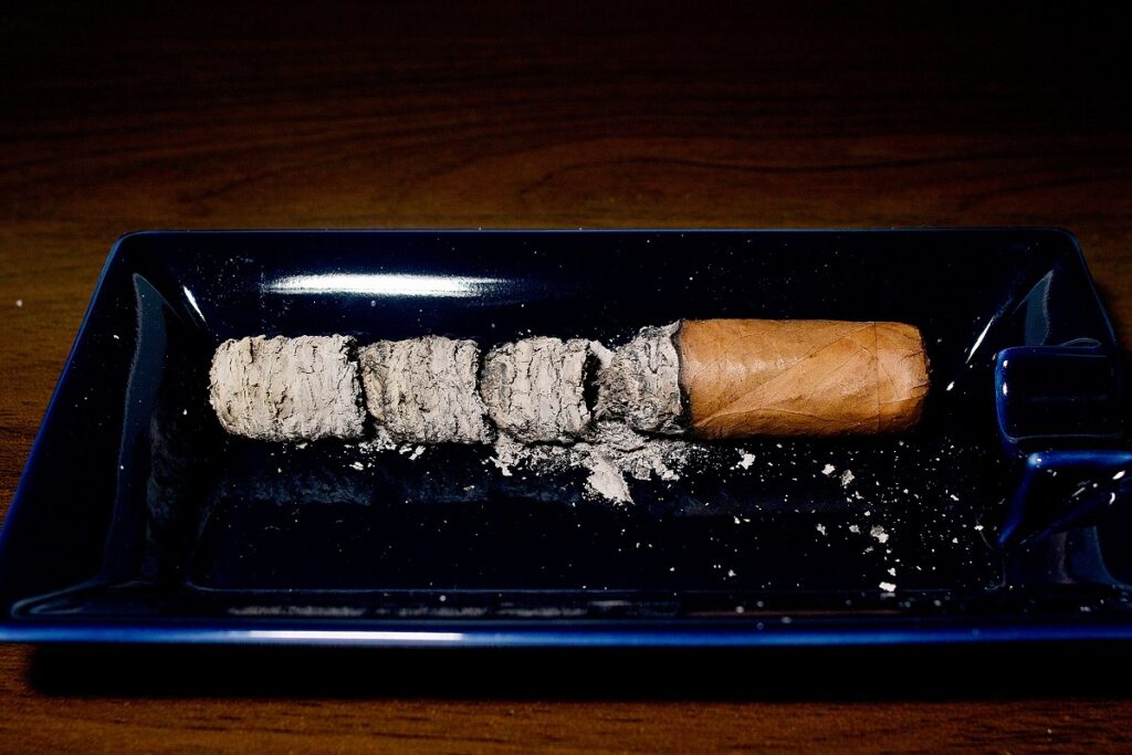 JFR コネチカット ロブスト/JFR Connecticut Robusto Cigar Review|葉巻/シガー初心者の喫煙レビューブログ|喫煙終了後ファイナルアッシュ
