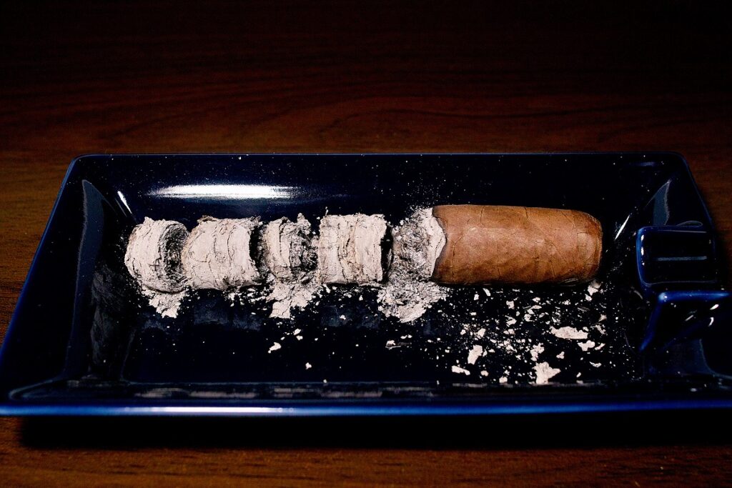 アガノルサリーフ ラ・バリダシオン ハバノ グランロブスト/Aganorsa Leaf La Validacion Habano Gran Robusto Cigar Review|葉巻/シガー初心者の喫煙レビューブログ|喫煙終了後ファイナルアッシュ