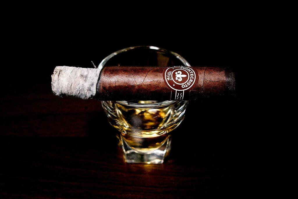 モンテクリスト No.4 ボックスプレス/Montecristo No.4 Box-Pressed Cigar Review|葉巻/シガー初心者の喫煙レビューブログ|喫煙序盤の終わり頃ファーストサード