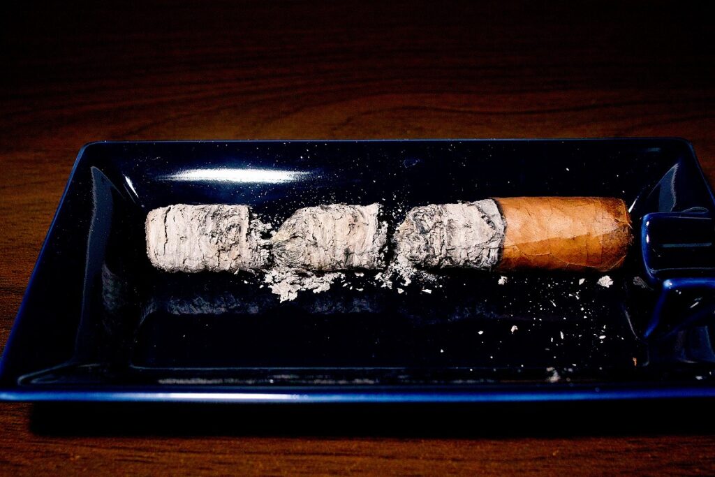 ロッキーパテル ナンバー6 ロブスト/Rocky Patel Number 6 Robusto Cigar Review｜葉巻/シガー初心者の喫煙レビューブログ｜喫煙終了後ファイナルアッシュ