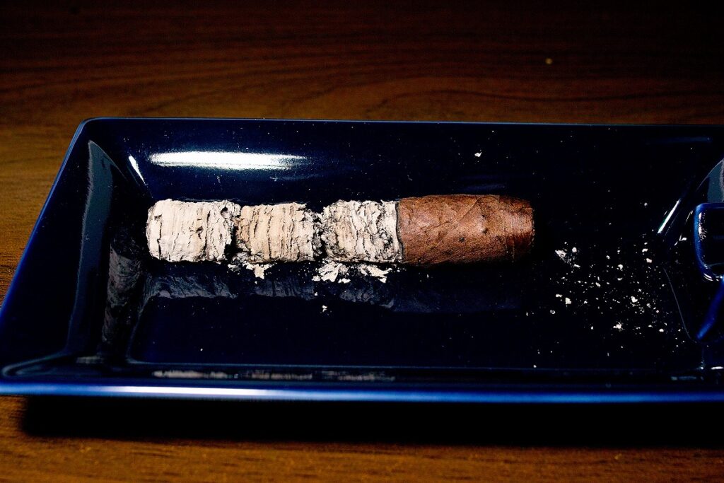 ドリュー・エステート リガ・プリヴァーダ パパス・フリタス/Drew Estate Liga Privada Papas Fritas Cigar Review|葉巻/シガー初心者の喫煙レビューブログ|喫煙終了後ファイナルアッシュ