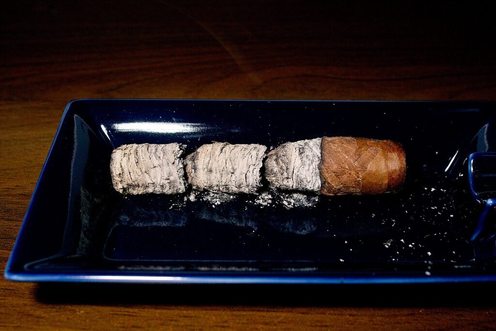 タトゥアヘ ヌエビタス ヒバロ No.1/Tatuaje Nuevitas Jibaro No.1 Cigar Review|葉巻/シガー初心者の喫煙レビューブログ|喫煙終了後ファイナルアッシュ